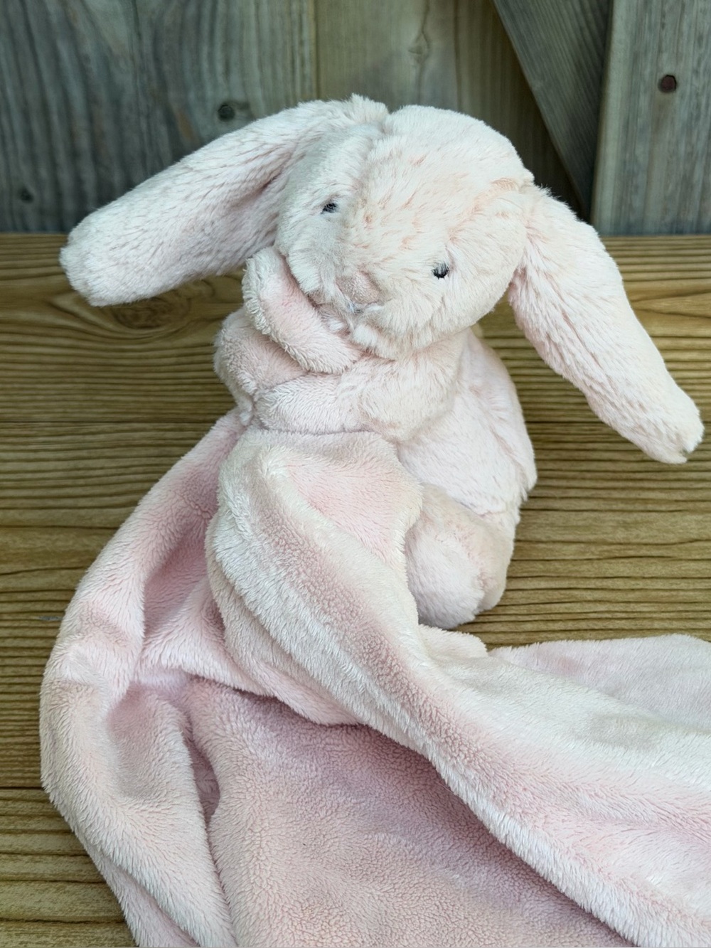 Jellycat Pink Bashful Bunny Lovey Security Blanket Soft Plush